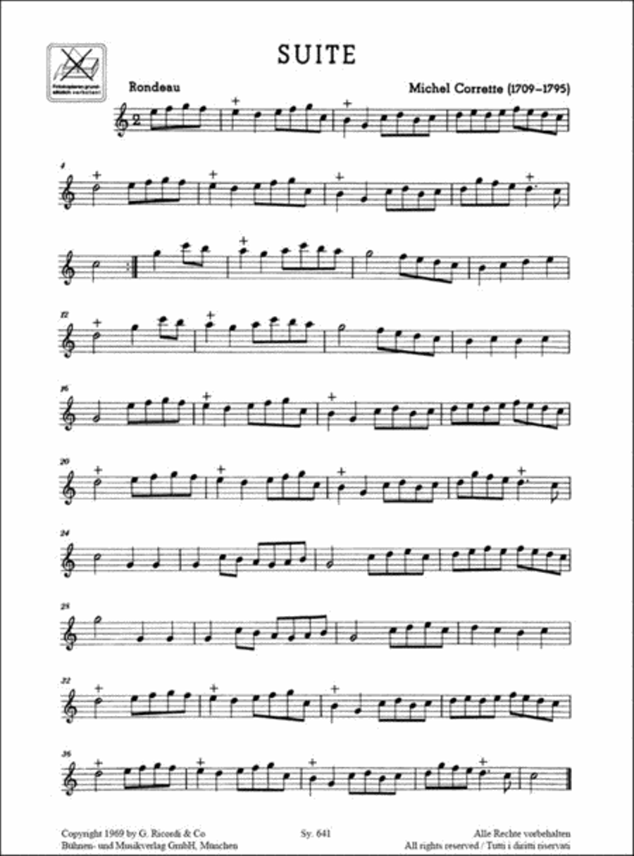 Suite C-Dur Alto Recorder scores gallery preview page 4