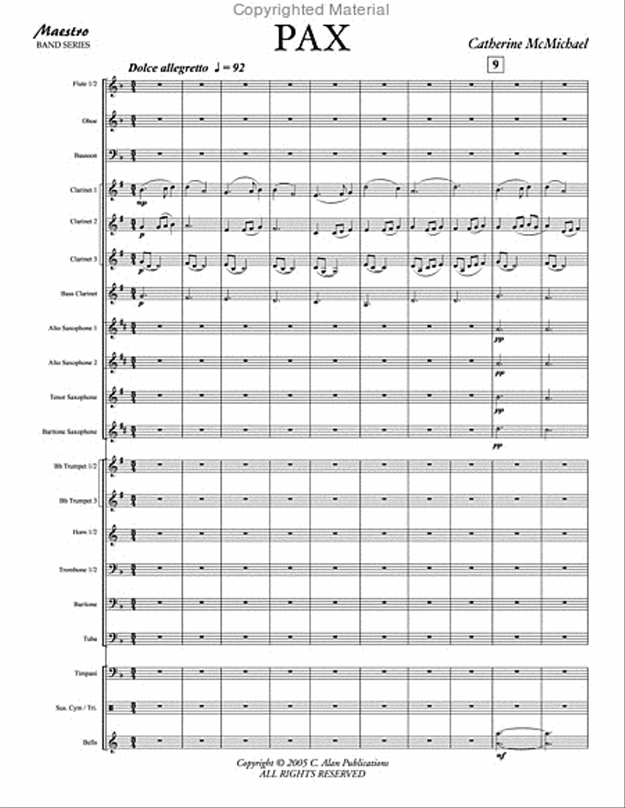 Pax Concert Band scores gallery preview page 2
