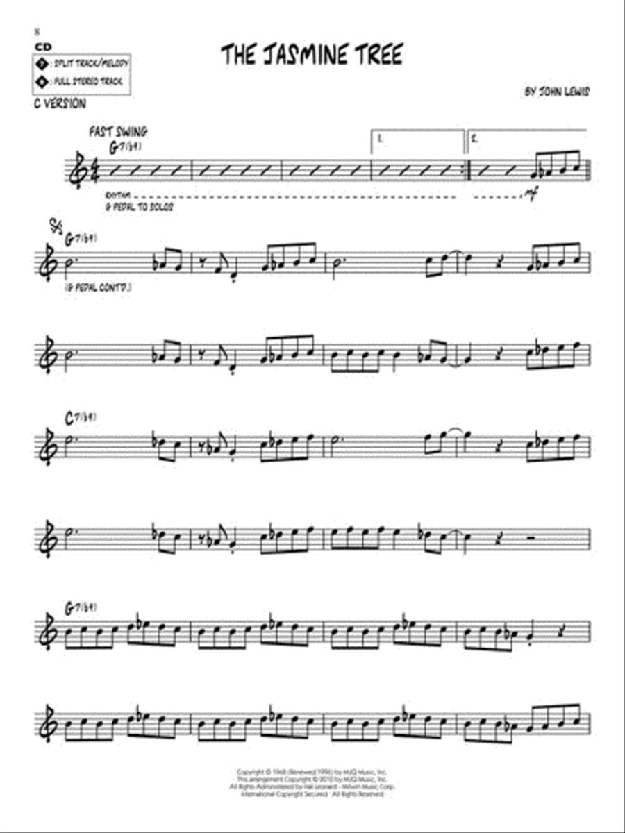 Modern Jazz Quartet Favorites Modern Jazz Quartet Favorites Jazz Ensemble scores gallery preview page 5