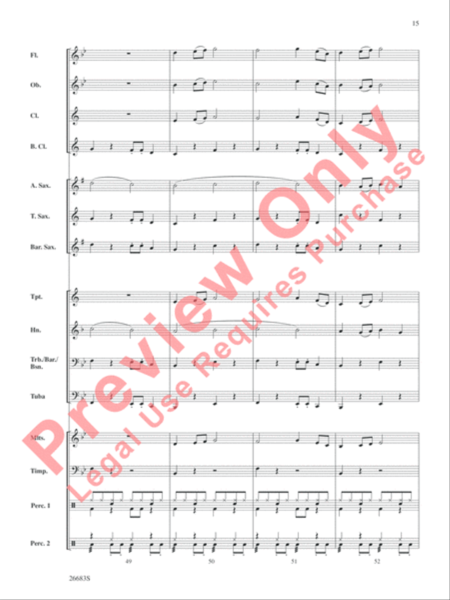 Guantanamera Concert Band scores gallery preview page 16