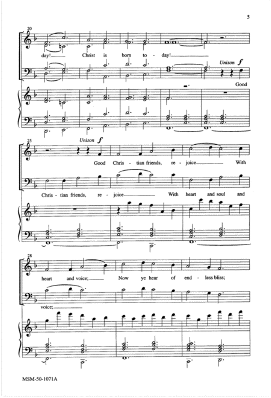 A Festival of Carols A Festival of Carols 4-Part scores gallery preview page 3