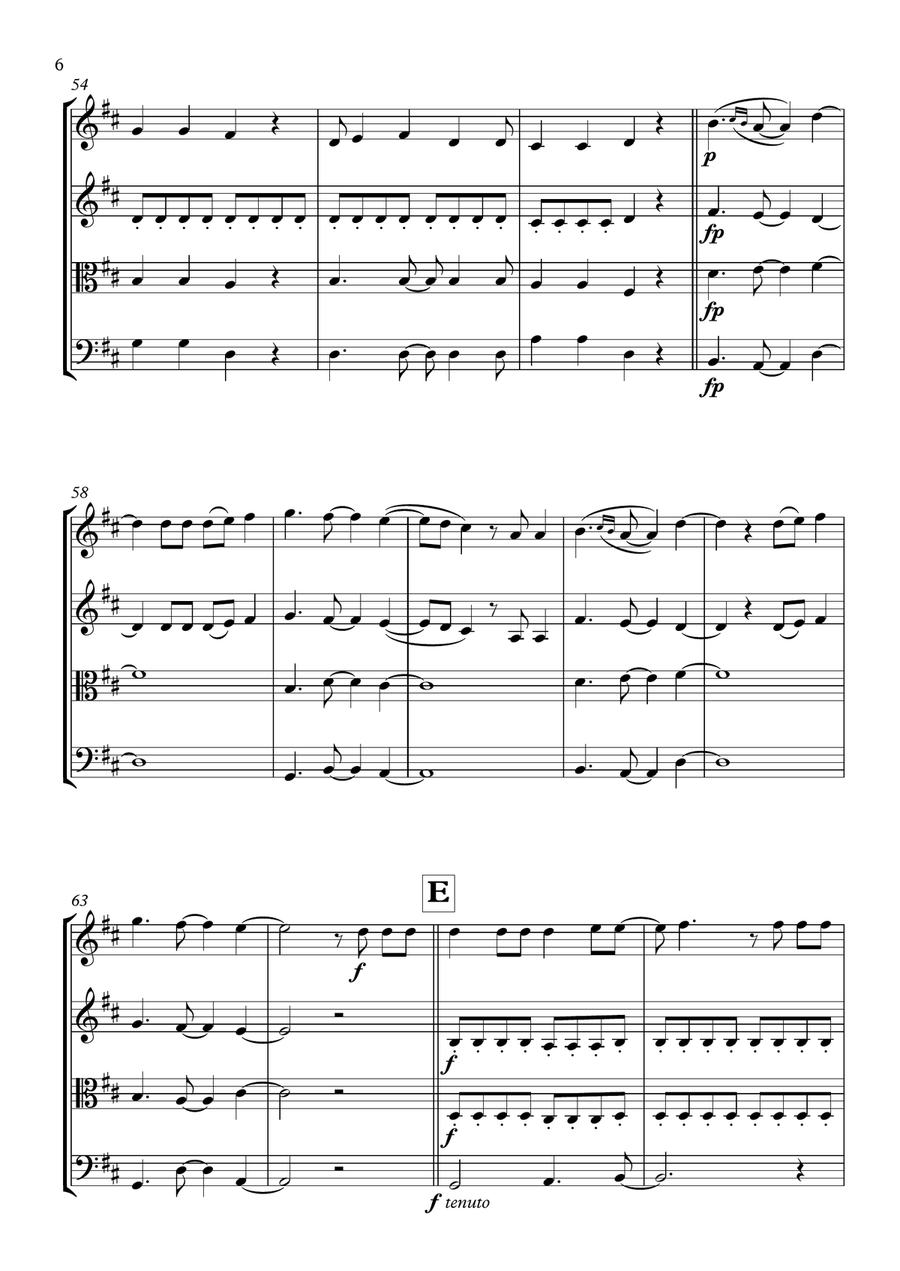 Without You String Quartet scores gallery preview page 6