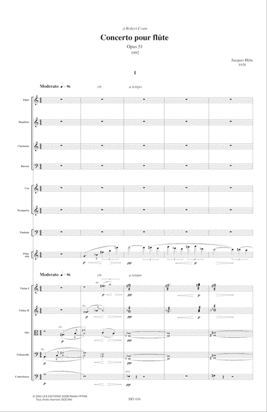 Concerto for flute op. 51 (score) Orchestra scores gallery preview page 3