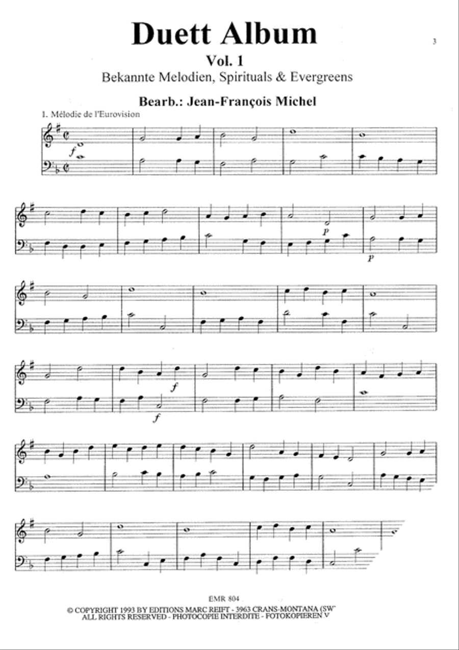 Duet Album Vol. 1 Duet Album Vol. 1 Brass Ensemble scores gallery preview page 3