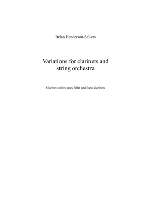 Variations for clarinets and string orchestra