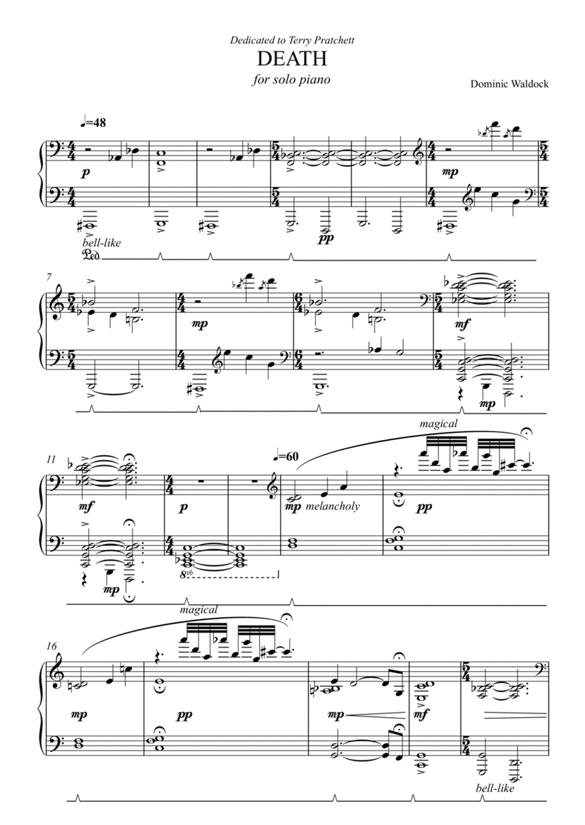 "DEATH" for solo piano image number null