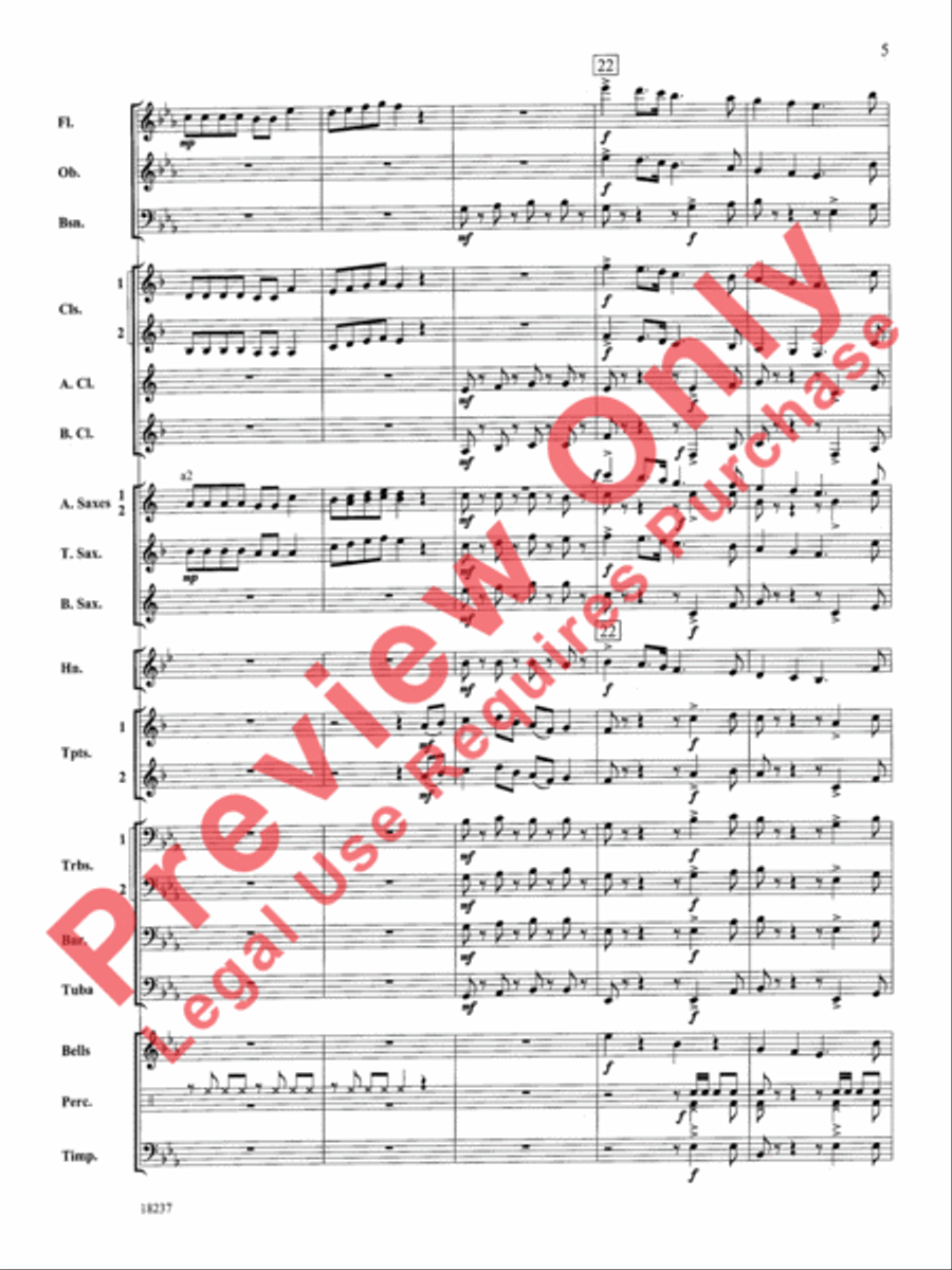 Twenty Carols in 2 Minutes Concert Band scores gallery preview page 6