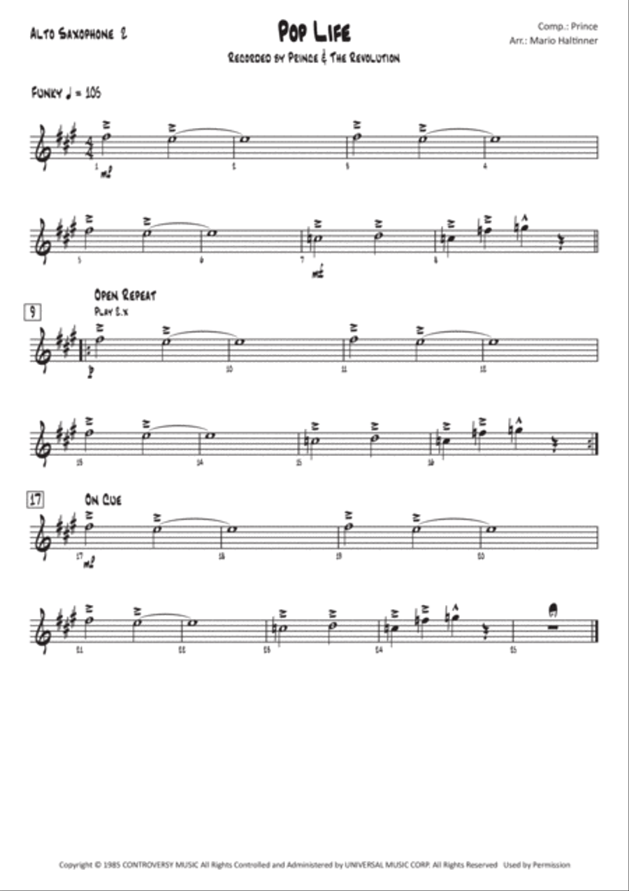 Pop Life Jazz Ensemble scores gallery preview page 5