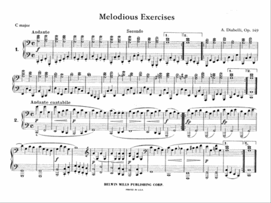 Melodious Exercises, Op. 149