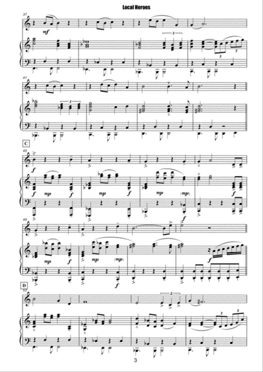 Local Heroes Trumpet Solo scores gallery preview page 3