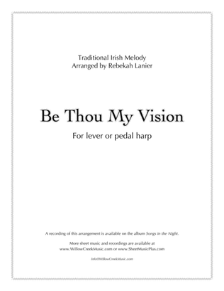 Be Thou My Vision - solo lever or pedal harp