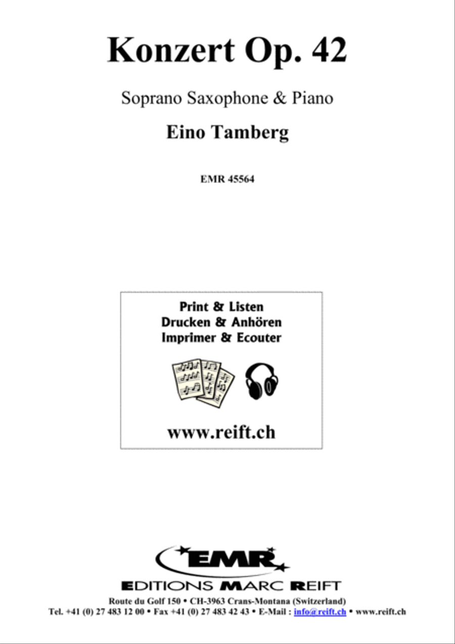 Konzert Op. 42 Soprano Saxophone scores gallery preview page 2