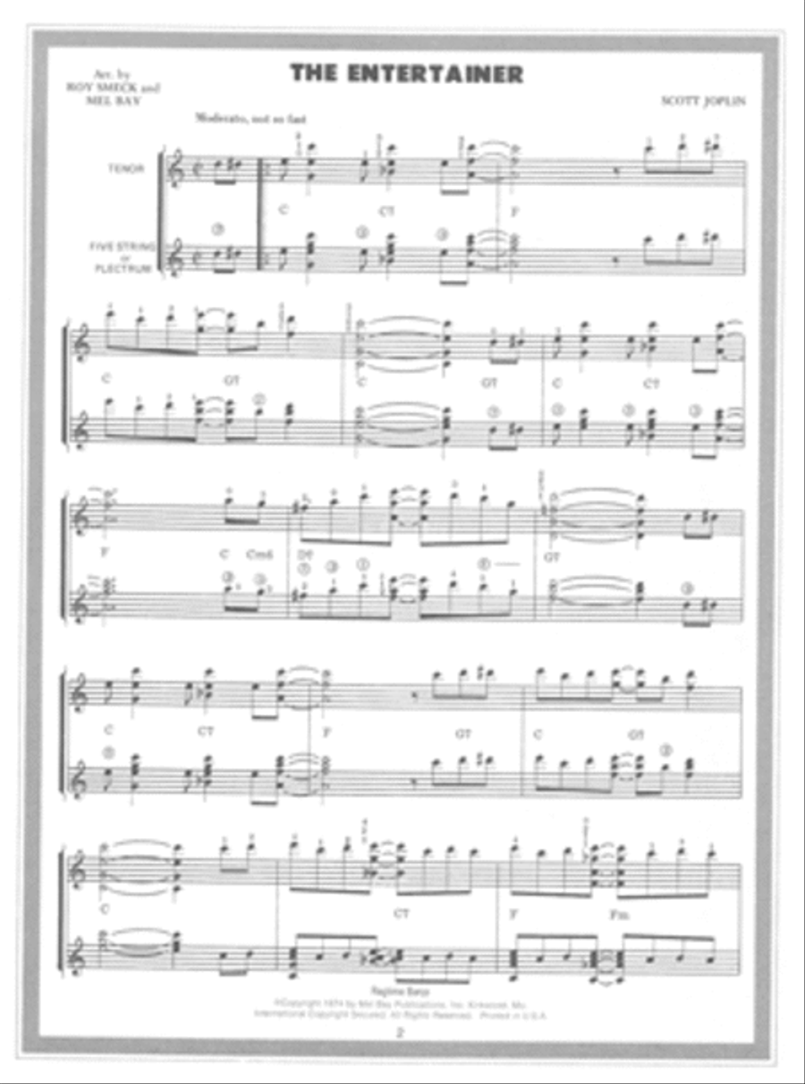 Ragtime Banjo For Tenor or Plectrum Banjo Banjo scores gallery preview page 3