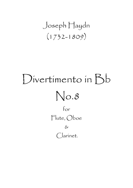 Divertimento in Bb No.8 image number null