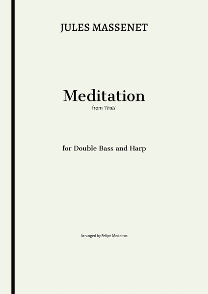 Meditation from Thais - Double Bass solo and Harp (Solo Tuning) image number null