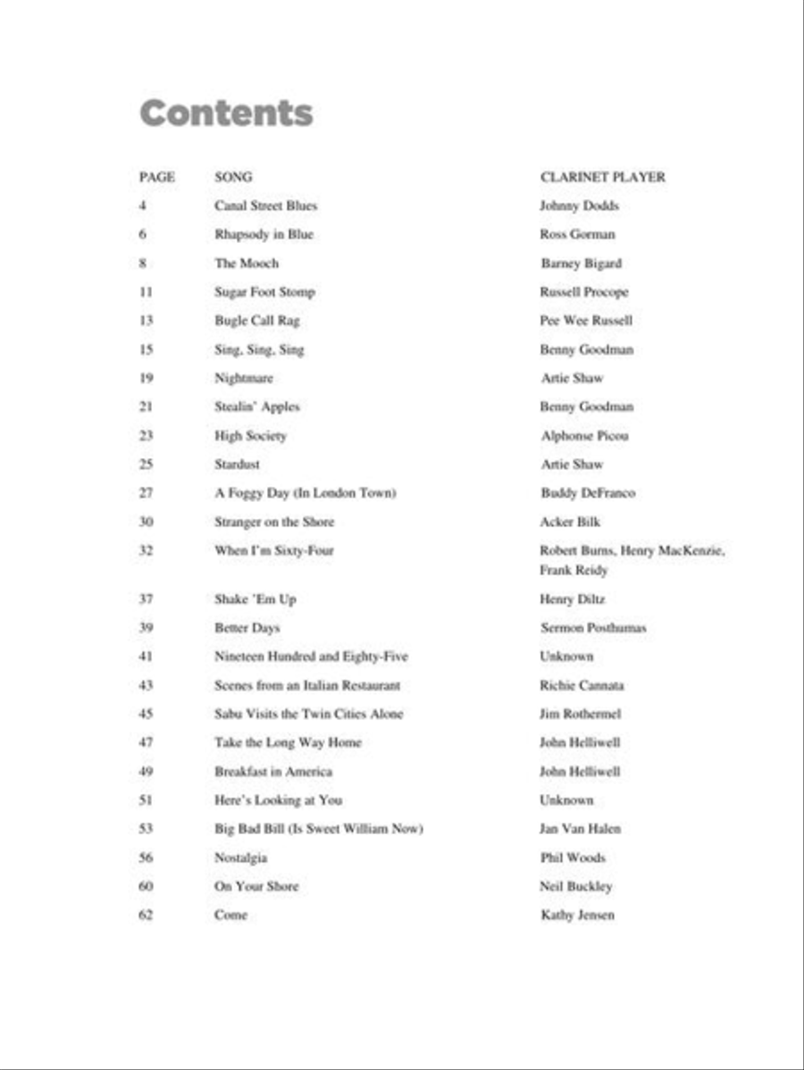 25 Great Clarinet Solos Clarinet Solo scores gallery preview page 5