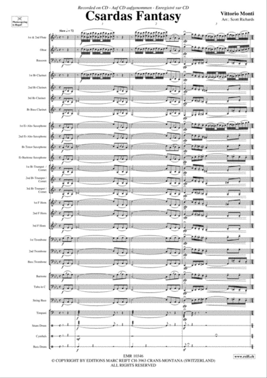 Csardas Fantasy Csardas Fantasy Concert Band scores gallery preview page 4