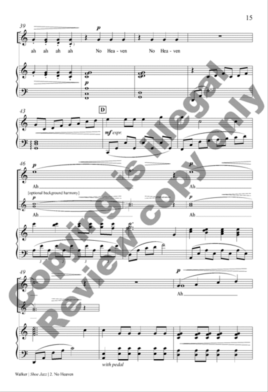 Shoe Jazz (Choral Score) Shoe Jazz (Choral Score) 2-Part scores gallery preview page 16