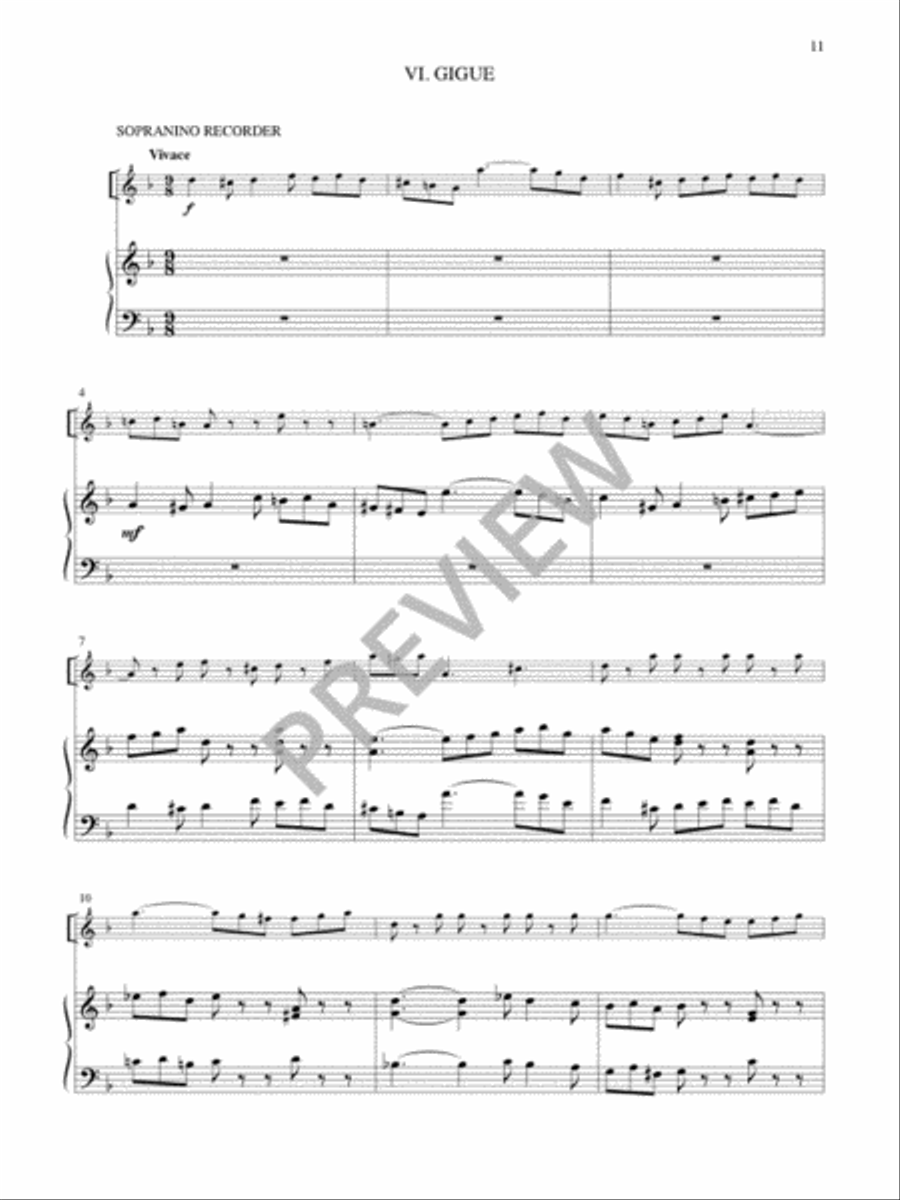 Variations on The Coventry Carol Flute scores gallery preview page 13