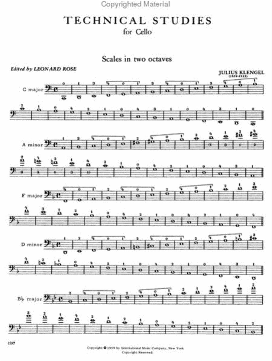 Technical Studies: Volume I Cello Solo scores gallery preview page 2