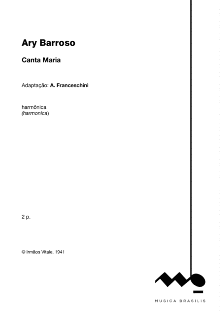 Canta Maria (harmônica) Canta Maria (harmônica) Harmonica scores gallery preview page 2