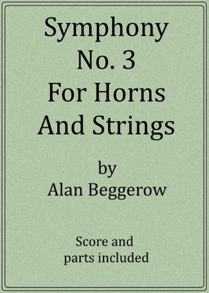 Book cover for Symphony No. 3 For Horns And Strings