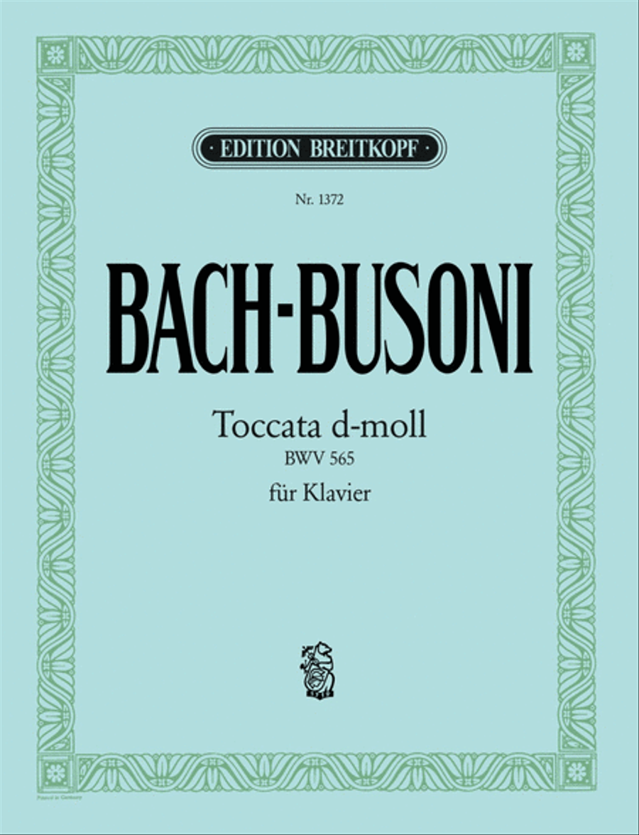 Toccata in D minor BWV 565 Piano Solo scores gallery preview page 1