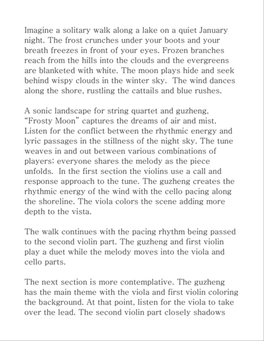 Frosty Moon String Quartet scores gallery preview page 2