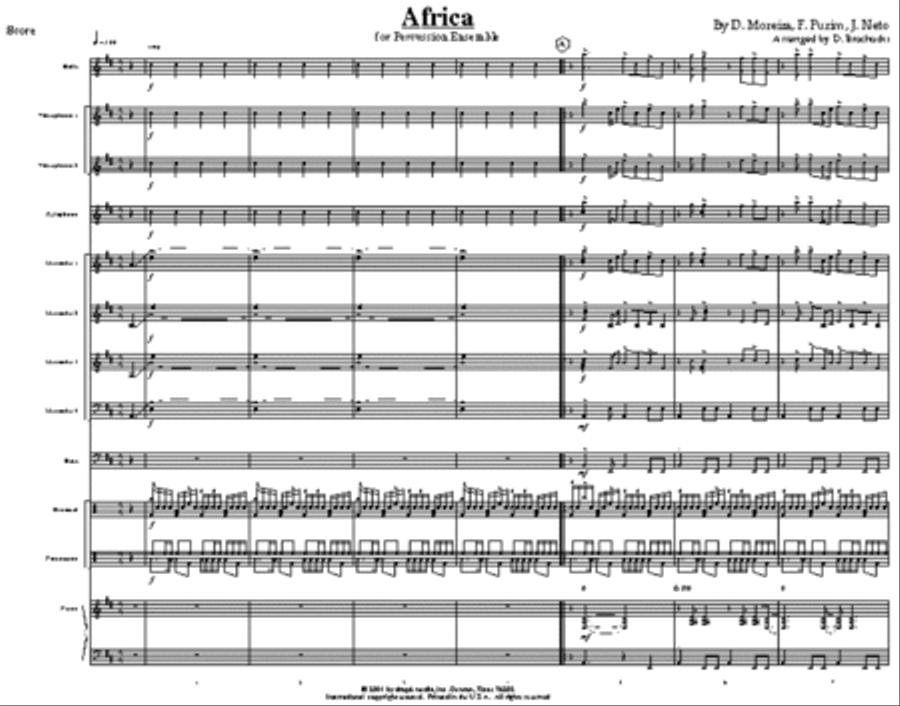 Africa Africa Percussion Ensemble scores gallery preview page 2