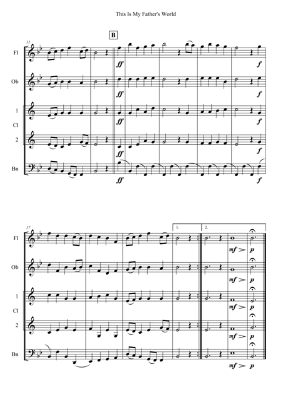 This Is My Father's World Praise scores gallery preview page 2