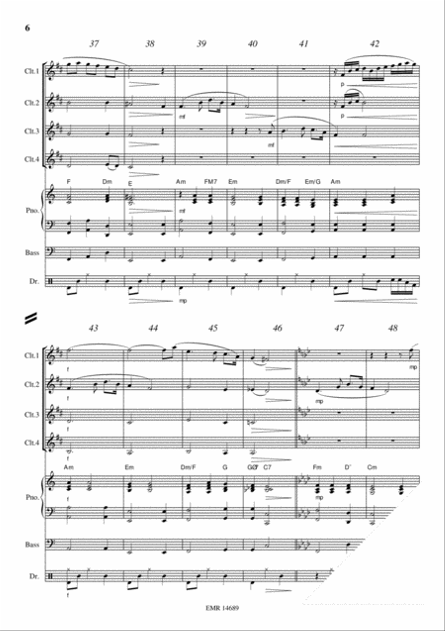 The Last Rose Of Summer Clarinet scores gallery preview page 6