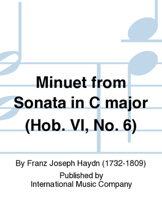 Book cover for Minuet From Sonata In C Major (Hob. Vi, No. 6)