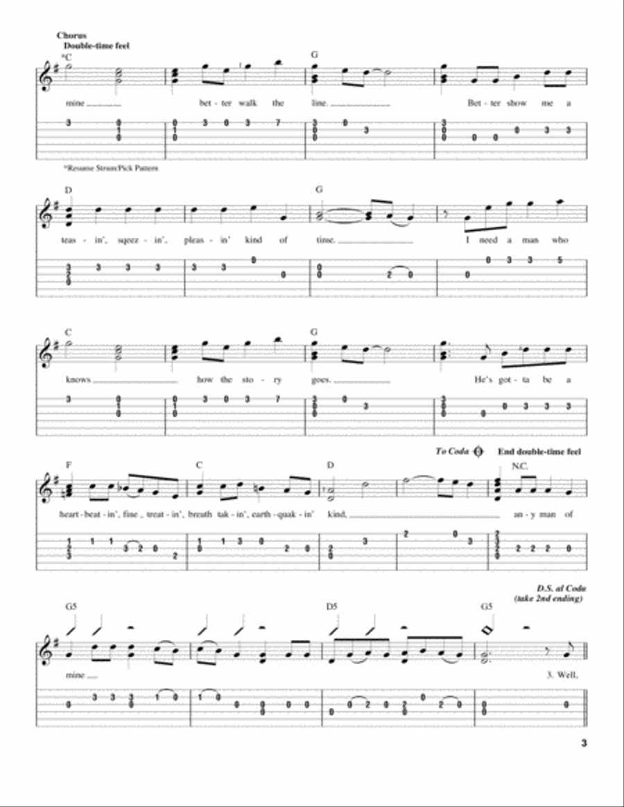 Any Man Of Mine Acoustic Guitar scores gallery preview page 3