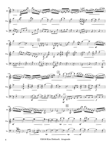 Diehnelt: Aragonde for Flute, Violin, and Cello