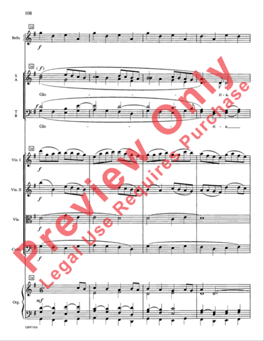 A Festival of Lessons and Carols Choir scores gallery preview page 109