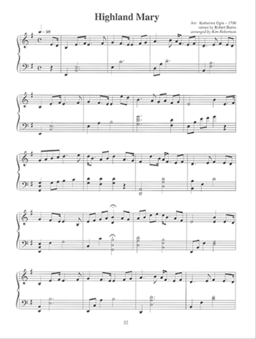 Scottish Ballads and Aires Arranged for Celtic Harp Pedal Harp scores gallery preview page 3