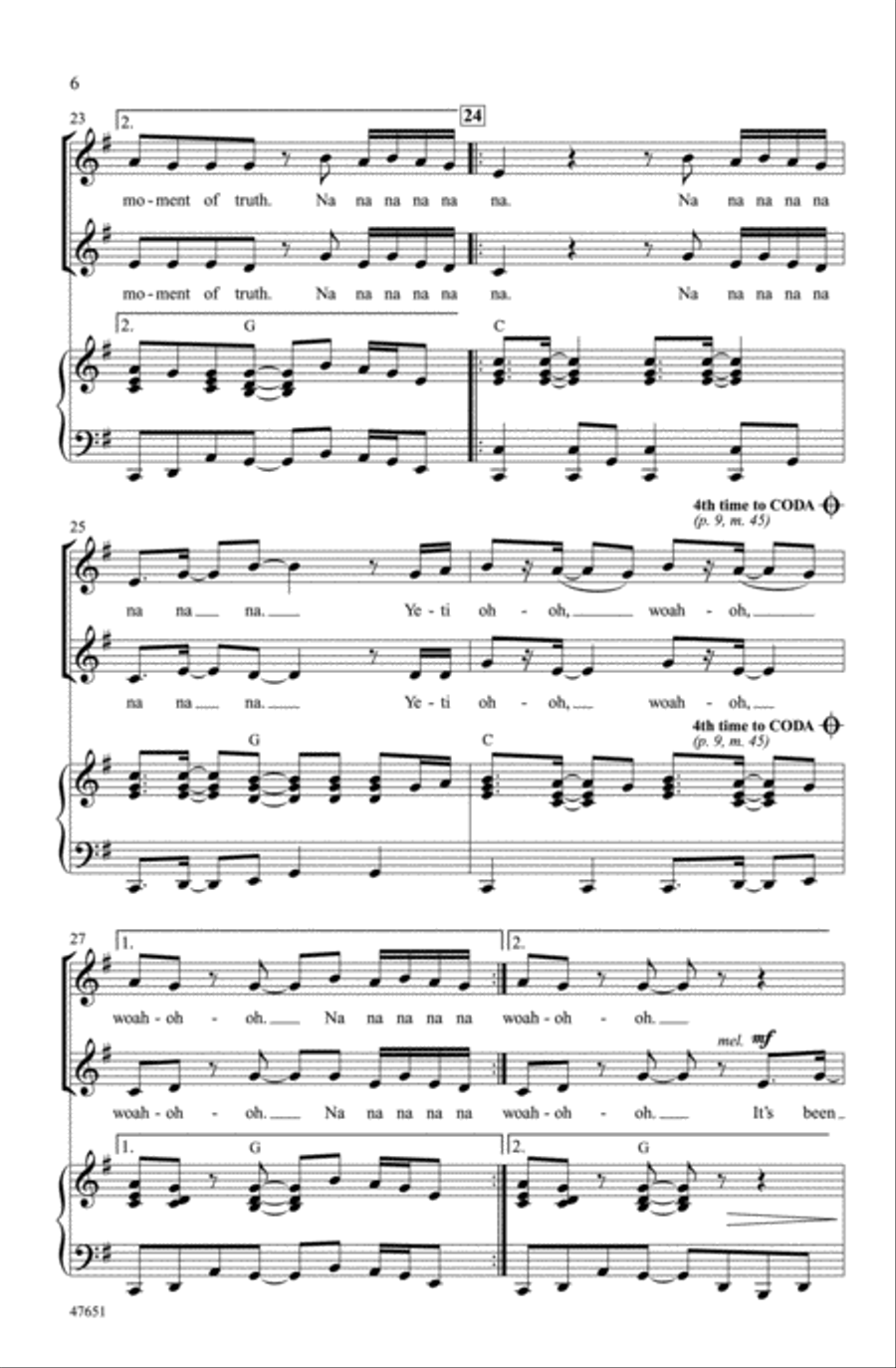 Moment of Truth Choir scores gallery preview page 5