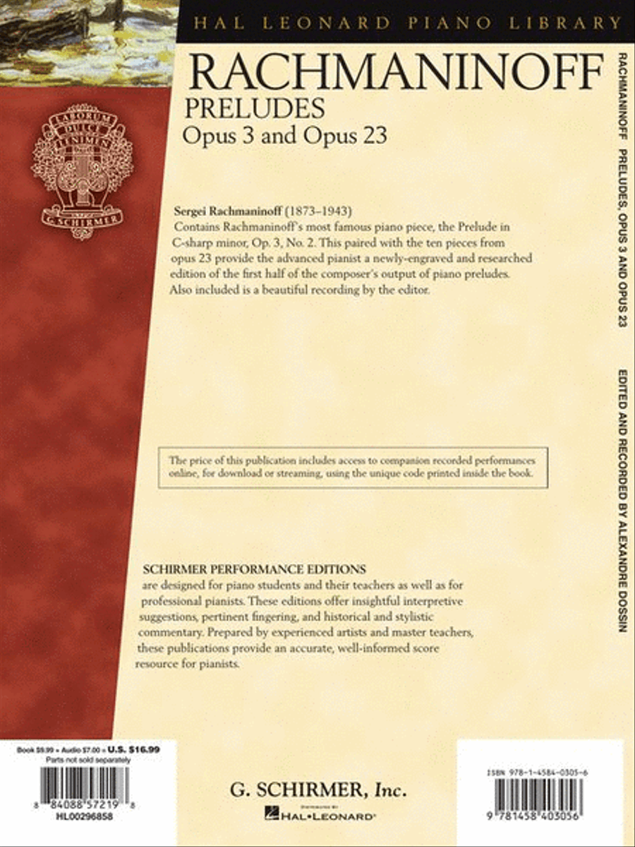Serge Rachmaninoff – Preludes, Opus 3 and Opus 23 Piano Solo scores gallery preview page 8