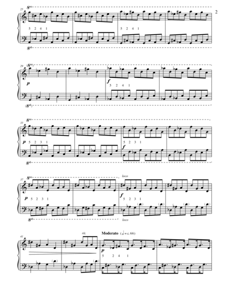Etude 3.0 from 25 Etudes for Piano using Mirroring, Symmetry, and Intervals image number null