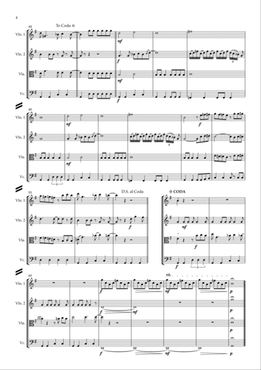 A Hard Day's Night String Quartet scores gallery preview page 4