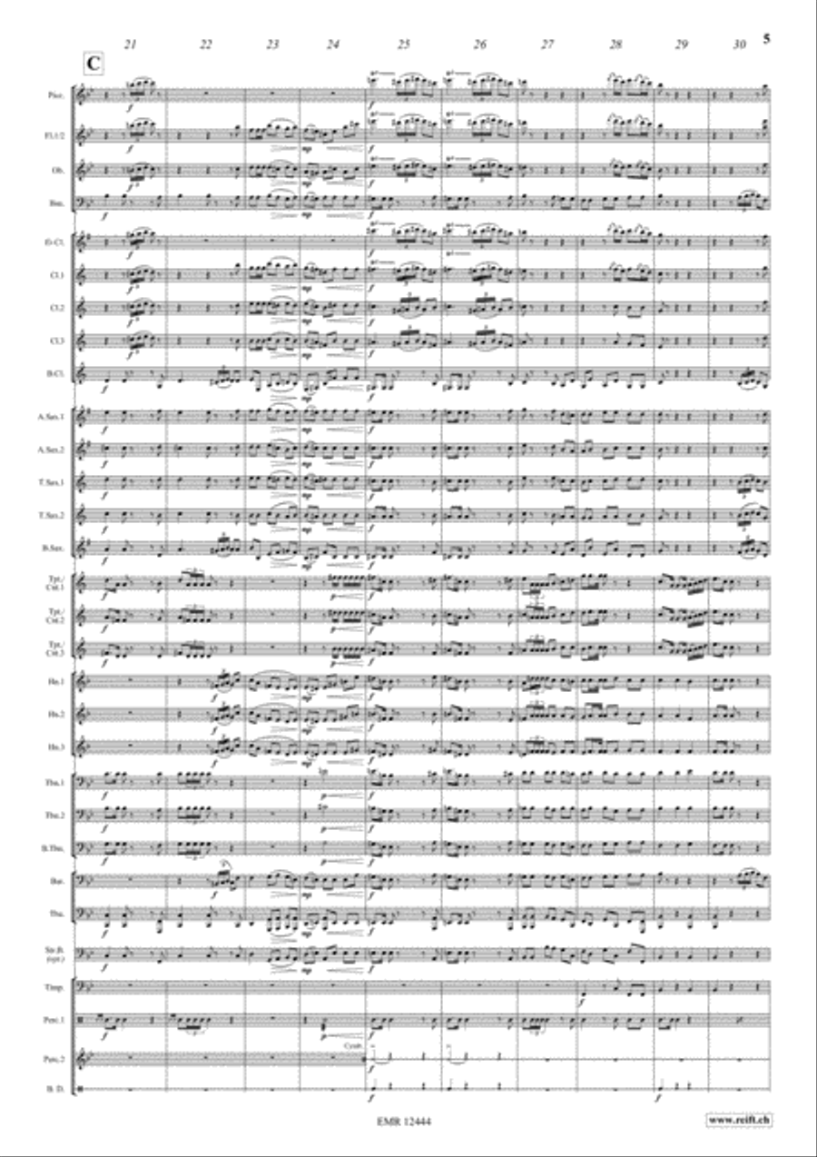 Military Polonaise Concert Band scores gallery preview page 5