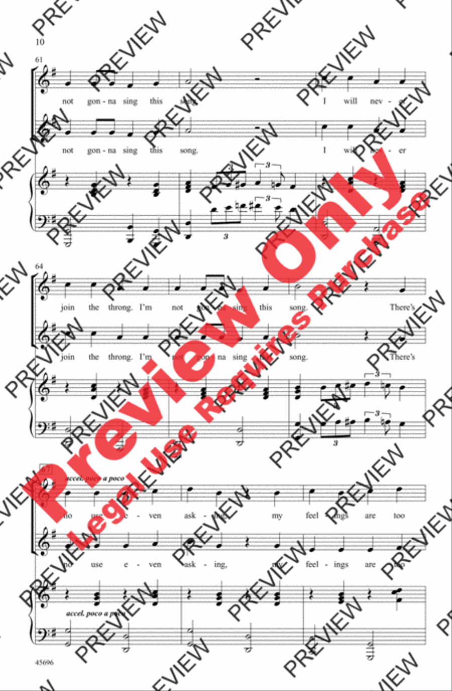 I'm Not Gonna Sing This Song! 2-Part scores gallery preview page 9