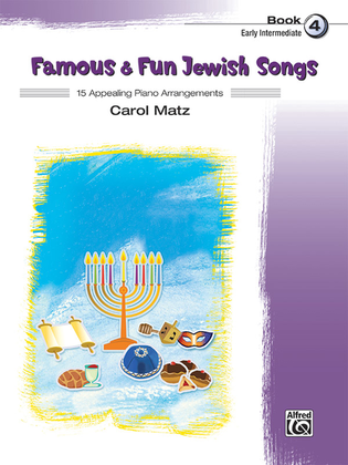 Book cover for Famous & Fun Jewish Songs, Book 4