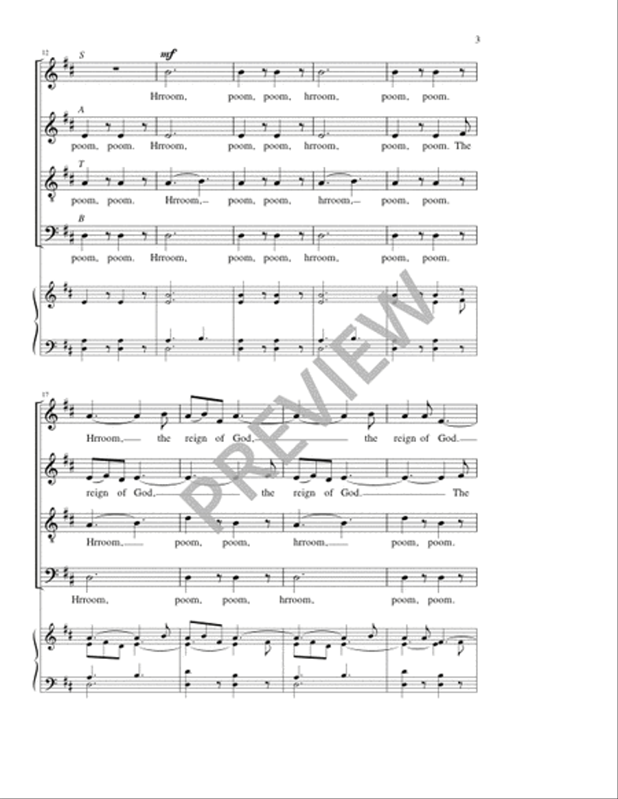 The Reign of God 4-Part scores gallery preview page 3