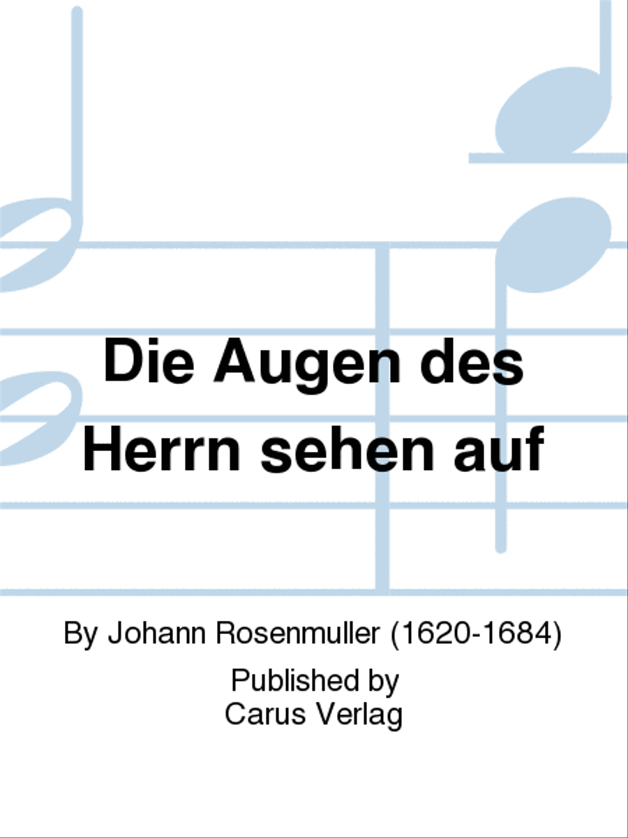 Die Augen des Herrn sehen auf 4-Part scores gallery preview page 1