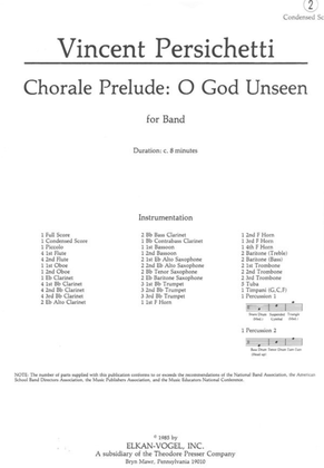 Book cover for Chorale Prelude: O God Unseen