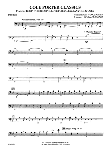 Cole Porter Classics: Bassoon
