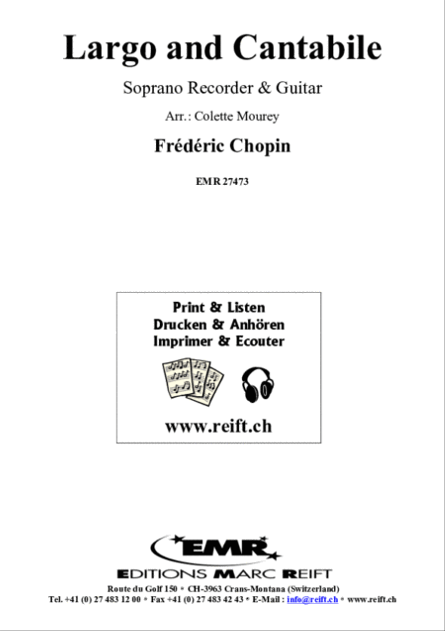 Largo and Cantabile Soprano Recorder scores gallery preview page 2