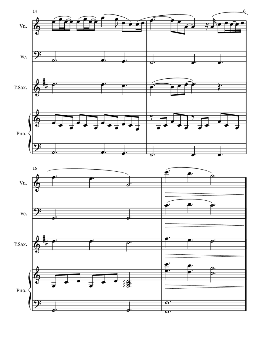 A Thousand Years Small Ensemble scores gallery preview page 6
