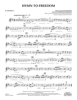Hymn to Freedom - Bb Trumpet 1